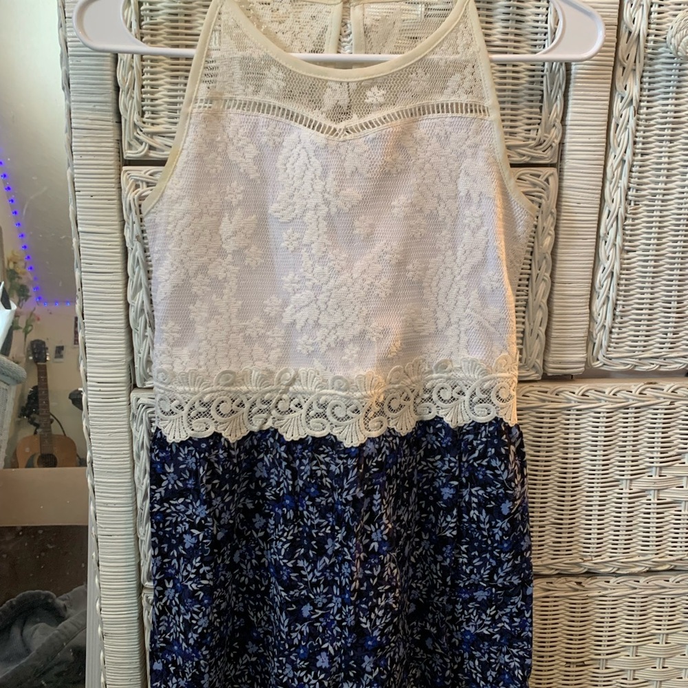 AMYwear lace & floral romper - L